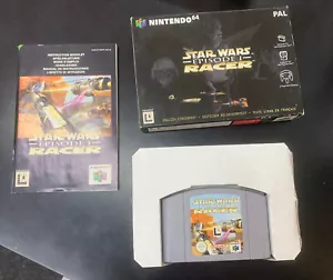 Star Wars: Episodio I - Racer (Nintendo 64, 1999) scatola e completo di manuale - Foto 1 di 2