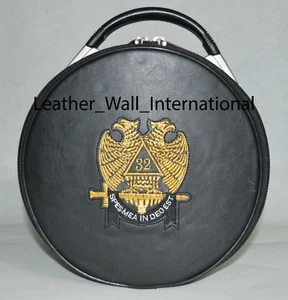 Estuche gorra del rito escocés, estuche gorra de grado 32, estuche de corona masónico de 32 grados - Imagen 1 de 3