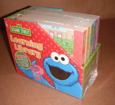 Sesame Street Learning Library 6 Board Books Box Set - Image 1 of 2