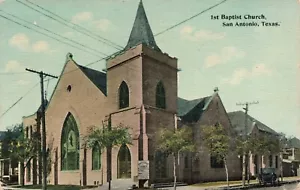 Postal de la Primera Iglesia Bautista TX-San Antonio, Texas 1912 A49 - Imagen 1 de 2