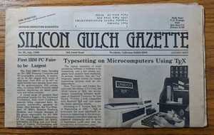GAZETTE EN SILICONE GULCH N° 36 juillet 1983 Jim Warren 1er West Coast IBM PC Faire - Photo 1/2