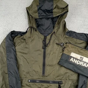VINTAGE Gap Jacket Mens Small Green Anorak Pullover Hiking Camping Packable - Picture 1 of 11