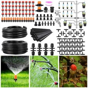 Drip Irrigation Kit for Garden Greenhouse Misting Automatic Watering System - Picture 1 of 11