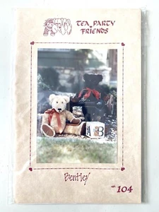 Tea Party Friends Vintage Sewing Pattern~Bentley~Stuffed PlushBear~#104 - Picture 1 of 2