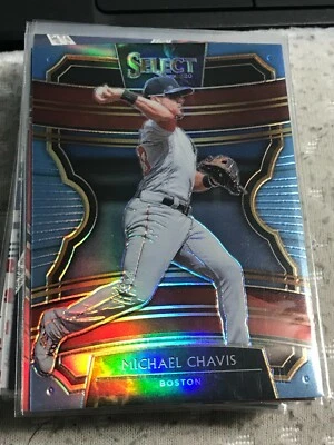  2020 Select Prizms Carolina Blue #10 Michael Chavis #33/35 RED SOX! - Image 1 of 2