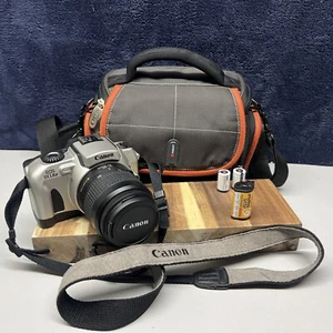 Canon EOS IX SLR Film Camera bag 35-80mm lens and film BUNDLE - Picture 1 of 21