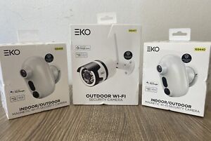 3 X EKO Indoor/Outdoor Magnetic Wifi Security Camera K9IOC1080 & K7OC1080
