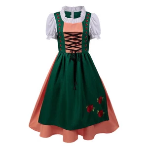 Disfraz de criada de cerveza bávara para mujer Vestido Dirndl tradicional Oktoberfest Wench - Imagen 1 de 9