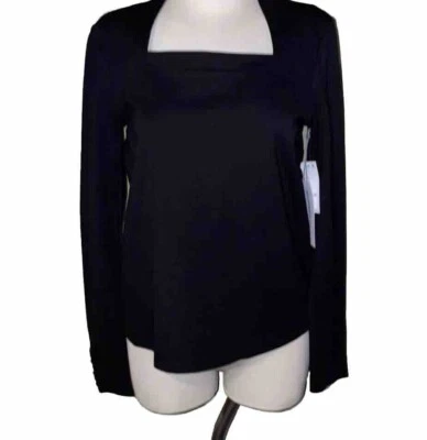 Suéter LIZ CLAIBORNE Talla Pequeña Negro Dorado Botones. NUEVO CON ETIQUETAS $40. Foto 1 de 4