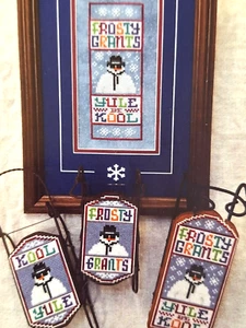 Frosty Grants - Snowman With Sunglasses - Kool Yule - Cross Stitch Chart - Picture 1 of 2