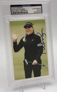 NATALIE GULBIS PSA AUTO Signed Custom Larger Photo 3x5.5" LPGA TOUR Pro Golfer - Picture 1 of 9