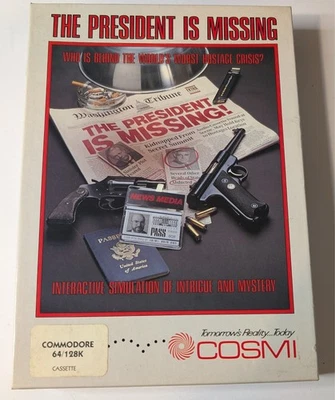 The President Is Missing Game By Cosmi C64 Commodore 64 - Image 1 of 4