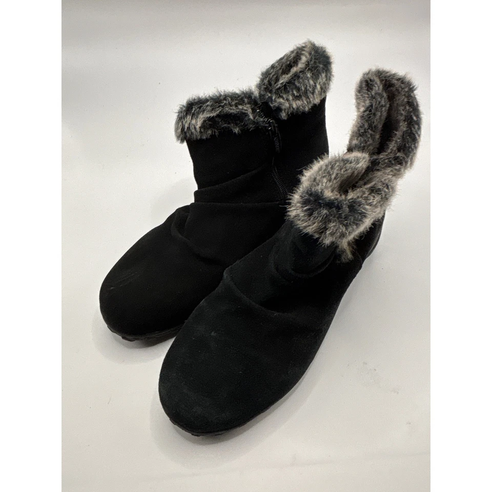 Botas de invierno Khombu negras de gamuza forradas de piel sintética para mujer talla 10 Foto 1 de 4