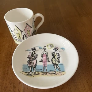 Taza y platillo Maureen Tanner The Gay Nineties Demitasse Foley Bone China Inglaterra - Imagen 1 de 12