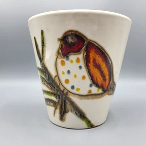Crate & Barrel Ceramic Bird Design Planter Made in Portugal 6" Tall - Picture 1 of 13