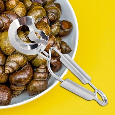 Pinze per lumache Pinze per servire alimenti Pinze per alimenti in acciaio - Immagine 1 di 4