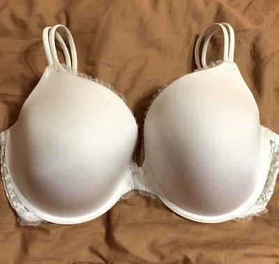 DKNY Signature Lace Perfect Lift Demi Bra Size 34G Nude  Style 458000 - Image 1 of 2