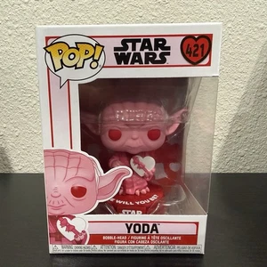 Funko Pop! Star Wars Yoda Valentinstag Pink Edition #421 mit Protector - Bild 1 von 24