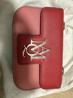 Alexander McQueen  Insignia textured leather shoulder bag $1696 PINK COLOR Purse - Image 1 of 4