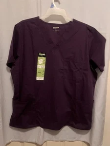 Scrubstar Unisex Eggplant Professional Medical Scrub Pullover Top Size XL NEW - Picture 1 of 9
