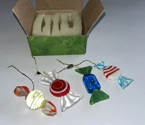 Glass Candies Blown Art Glass 4 pieces - Picture 1 of 7