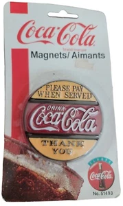 VINTAGE COCA COLA REFRIGERATOR MAGNET PLEASE PAY WHEN SERVED THANK YOU 1997 - Picture 1 of 12