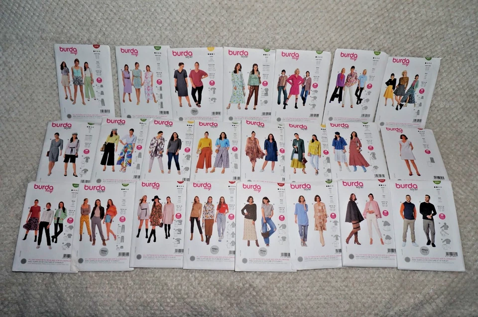 BURDA 6008-6064 - Mens & Womens Sewing Patterns - PICK-A-STYLE - New & Uncut - Image 1 of 1