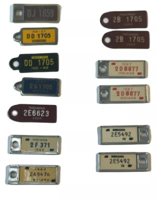 13 Indiana disabled american veterans license plates tags 1954 -1974 - Image 1 of 4