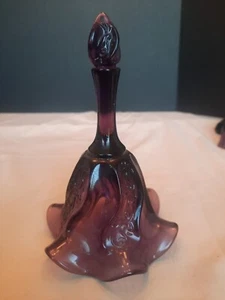 Vintage Fenton Purple Grape Glass Bell - Picture 1 of 6