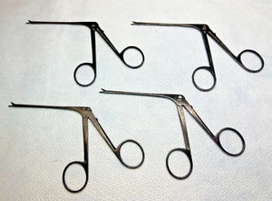 Set Of 6 Richards 23-0062 Bellucci Micro Scissors, Curved Jaws, ENT - Picture 1 of 7