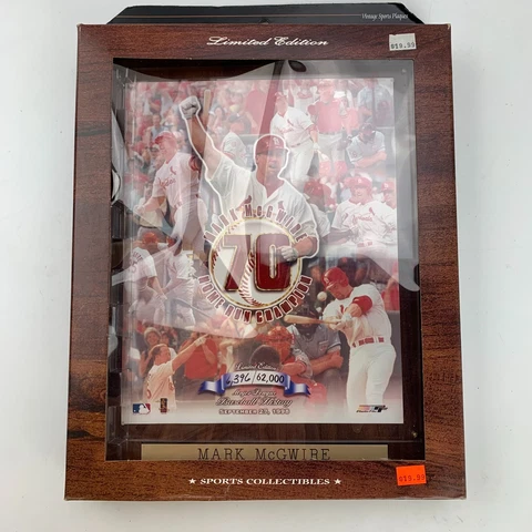 Mark McGwire St Louis Cardinals Plaque New 70 Home Run Champion Limited Cover