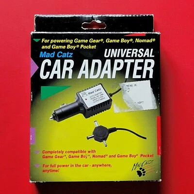 Adaptador Universal Coche Game Boy Original Pocket Game Gear Nomad En Caja Sin Probar Foto 1 de 4