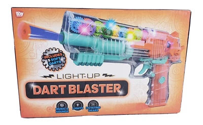 Gear Light-Up Foam Dart Blaster Gun 9.5" - Soft Darts Toddler Kids Toys Gifts 3+ - Image 1 of 4