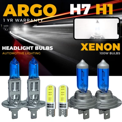 VW Caddy Headlight Bulbs MK3 2004-15 Low High Xenon White Led Side Light Hid Van - Image 1 of 4