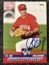 2014 Choice Auburn James Bourque Signed Card Autograph