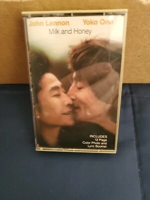 JOHN LENNON & YOKO ONO Cassette Tape MILK AND HONEY 1984 Booklet Included  - Image 1 of 2