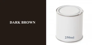 Dark Brown Gloss Exterior Paint For Wood 250ML Tin Ideal Small Garden Projects - Picture 1 of 3