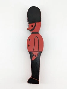West Germany Antique Wooden Brush Shaped Like Soldier Vintage - Picture 1 of 7