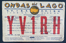 1938 Maracaibo Venezuela Radio Advertising Postcard Cover To Birmingham England