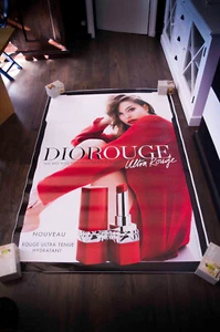 DIOR ROUGE NATHALIE PORTMAN C großes Vintage Werbung Mode Poster Original - Bild 1 von 7