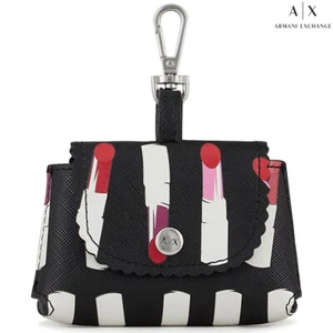 Armani Exchange ciondolo per borsa portachiavi mini portafoglio motivo lipstick - Picture 1 of 3