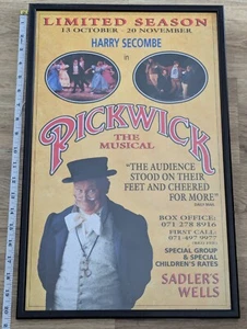 Original 1993 Harry Secombe "Pickwick" Musical Poster Limited Season - Bild 1 von 6