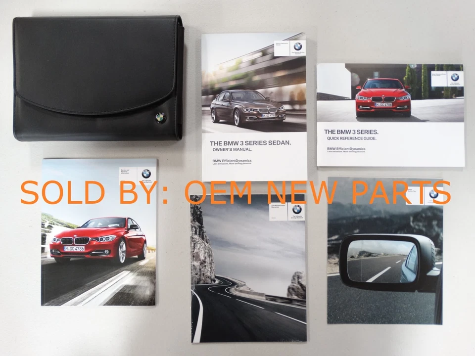 2012 BMW 3 Series 328i 328i XDrive 335i 335i XDrive Owners Manual Set with Case Foto 1 de 1