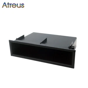 1DIN Car Radio CD Player Storage Box For Honda Dashboard Mount Pocket Kit Trim - Foto 1 di 6