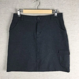 Duluth Trading Skirt Skort Womens 6 Gray Cargo Pockets Shorts Under Golf Tennis - Picture 1 of 8