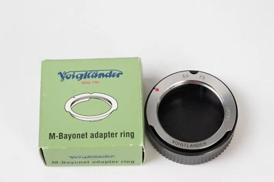 Adaptador Voigtlander LTM-M Tipo I - 50/75mm, Leica Tornillo a Montaje M (94-96% Nuevo) Foto 1 de 2