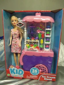 NEW- Kid Connection Ice Cream Stand Play Set With Doll - Picture 1 of 4