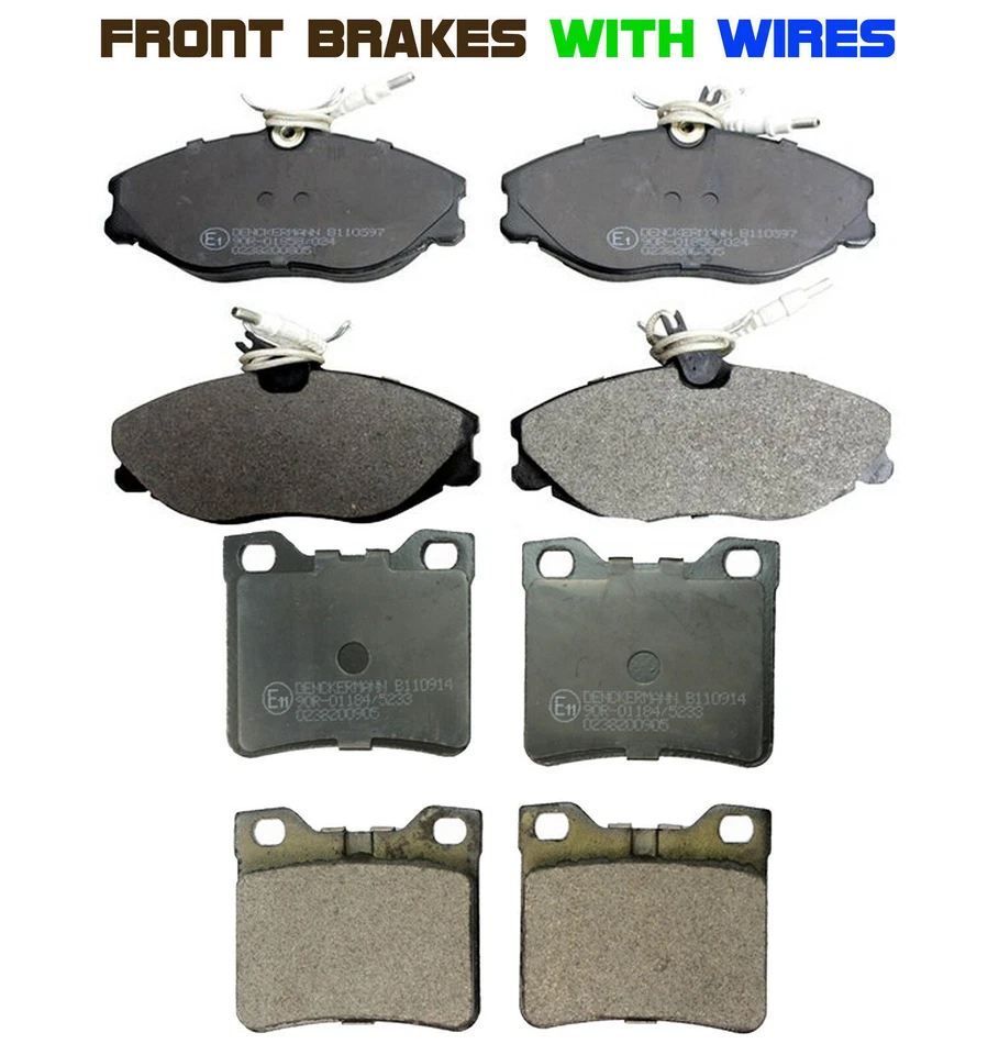 JUEGO COMPLETO PASTILLAS FRENO DELANTERO TRASERO PEUGEOT 406 NUEVO 1996-2004 BERLINA FAMILIAR CUPÉ Foto 1 de 1