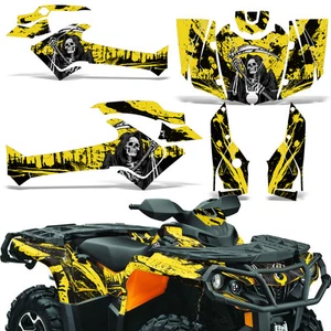 ATV Graphics kit Decal for Can-Am Outlander 500/650/800/1000 2013-2023 REAP Y - Bild 1 von 3