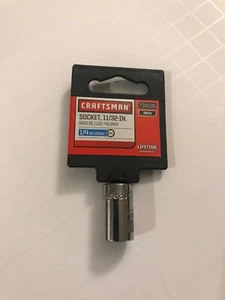 Craftsman 1/4" Drive 11/32 In 6pt Socket - Imagen 1 de 2
